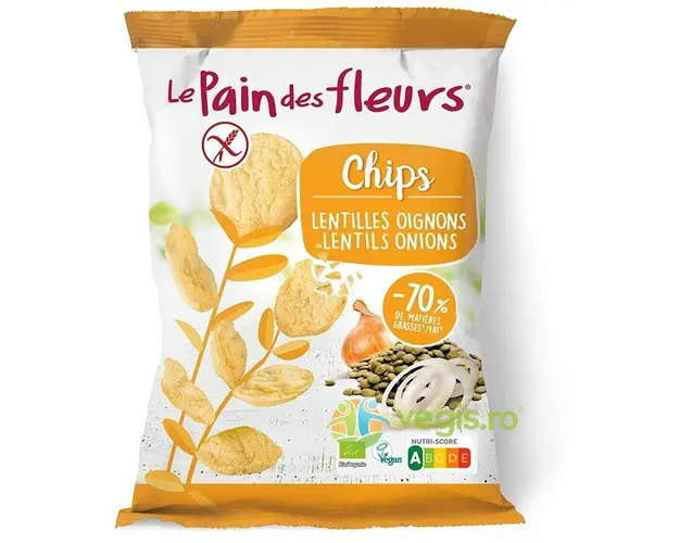 Chipsuri de Linte cu Ceapa fara Gluten Ecologice/Bio 50g