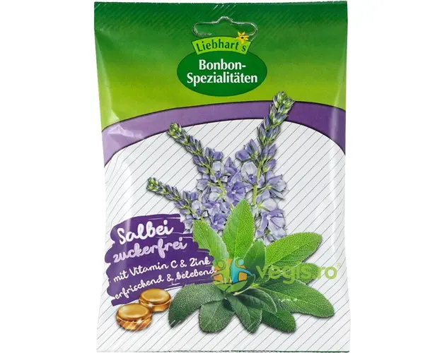 Dropsuri cu Salvie fara Zahar Ecologice/Bio 50g