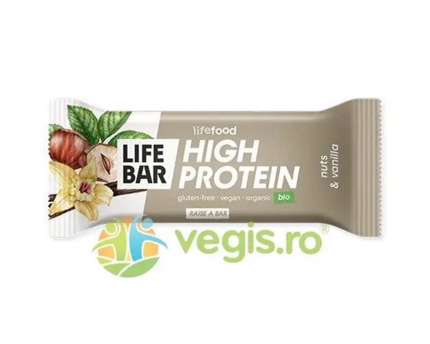 Baton Proteic cu Nuci si Vanilie Ecologic/Bio 40g