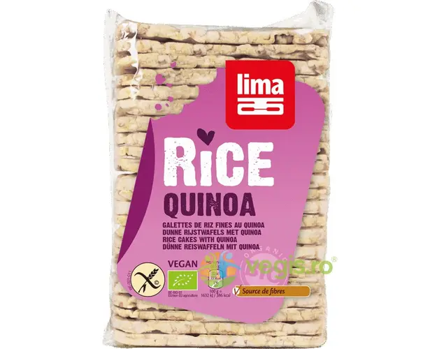 Rondele de Orez Expandat cu Quinoa Ecologice/Bio 130g
