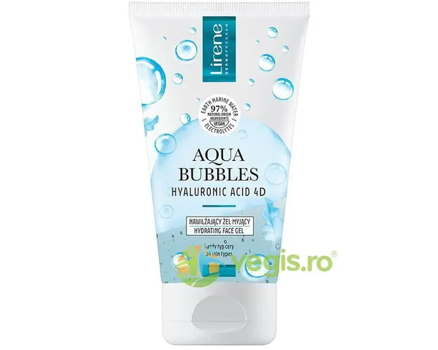 Gel pentru Curatare Faciala cu Acid Hialuronic Aqua Bubbles 150ml