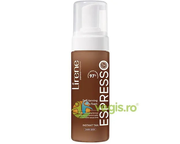 Spuma Autobronzanta pentru Corp cu Apa Organica de Cocos Espresso 150ml