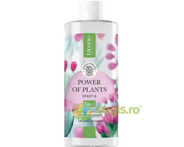 Apa Micelara 3in1 cu Efect Netezitor cu Hidrolat de Opuntia Power of Plants 400ml