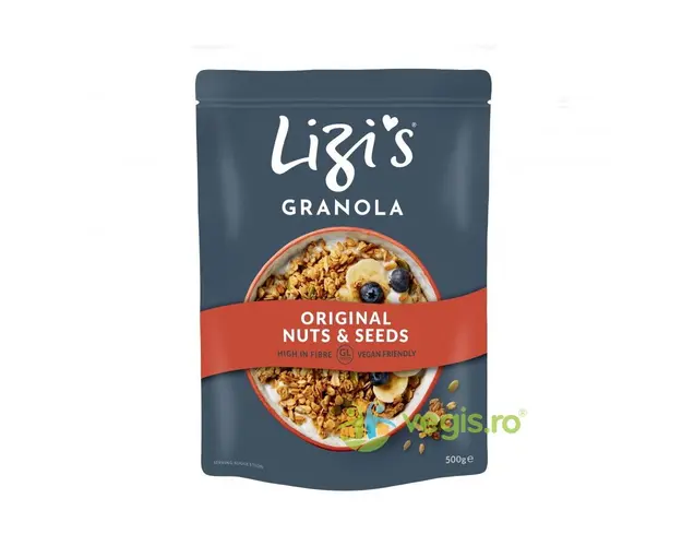 Granola Original cu Fulgi de Ovaz Integrali, Nuci si Seminte 500g