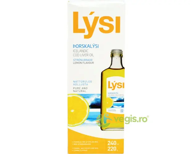 Ulei Din Ficat De Cod Cu Lamaie 240ml