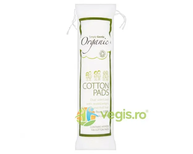 Dischete Demachiante din Bumbac Organic 100buc