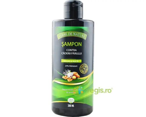 Sampon Contra Caderii Parului cu Argan, Nuca si Complex Vegetal 300ml