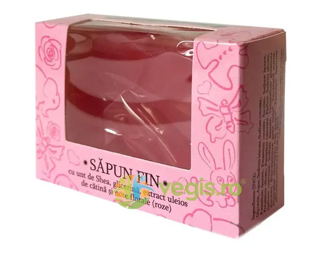 Sapun Fin cu Unt de Shea, Glicerina si Extract de Catina 50g