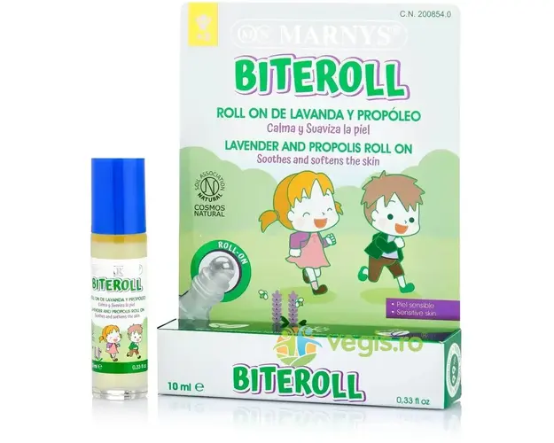 BiteRoll - Dispozitiv pentru Calmarea Pielii Afectate de Intepaturi si Muscaturi de Insecte 10ml
