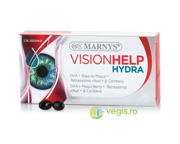 VisionHelp Hydra cu Omega 3 + Maqui pentru Ochi si Vedere Optima 30cps moi