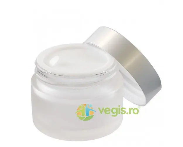Borcan din Sticla Ele Frost cu Capac Argintiu si Discheta Intermediara 50ml