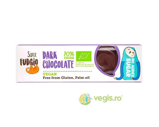 Baton de Ciocolata Neagra fara Zahar Adaugat Ecologic/Bio 40g
