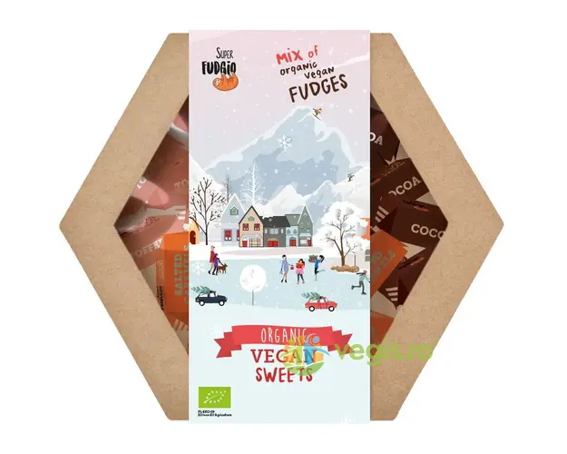 Cutie Cadou de Craciun cu Caramele Asortate Ecologice/Bio 195g