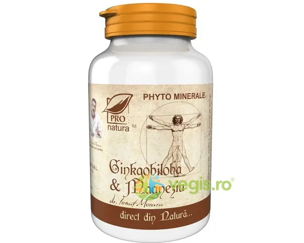 Ginkgo Biloba + Magneziu 60cps