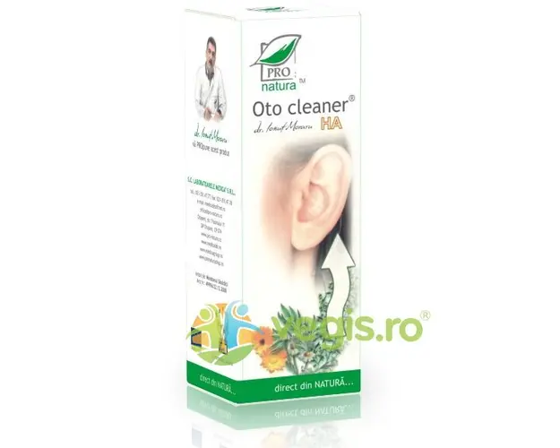 Solutie pentru Igiena Urechii cu Acid Hialuronic Oto Cleaner 50ml