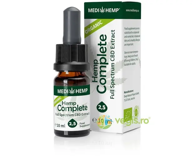 Hemp Complete cu 2,5% CBD Ecologic/Bio 10ml