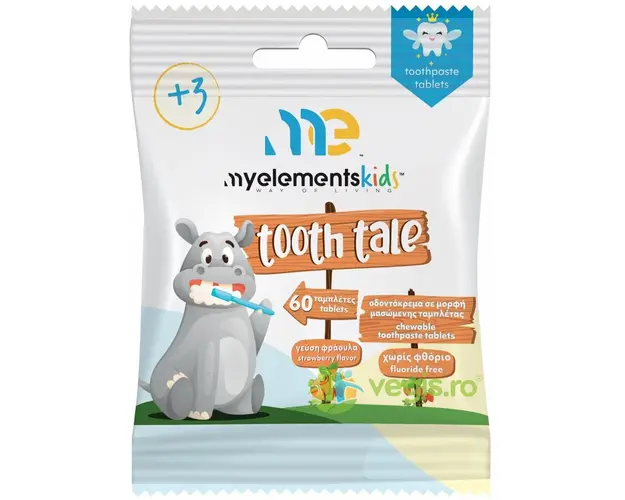 Tooth Tale Kids Ingrijire Dentara pentru Copii 60tb masticabile