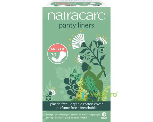 Protej Slip Curved din Bumbac Organic 30buc