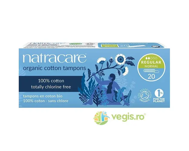 Tampoane din Bumbac Organic Flux Normal 20buc