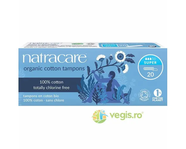 Tampoane din Bumbac Organic Super 20buc