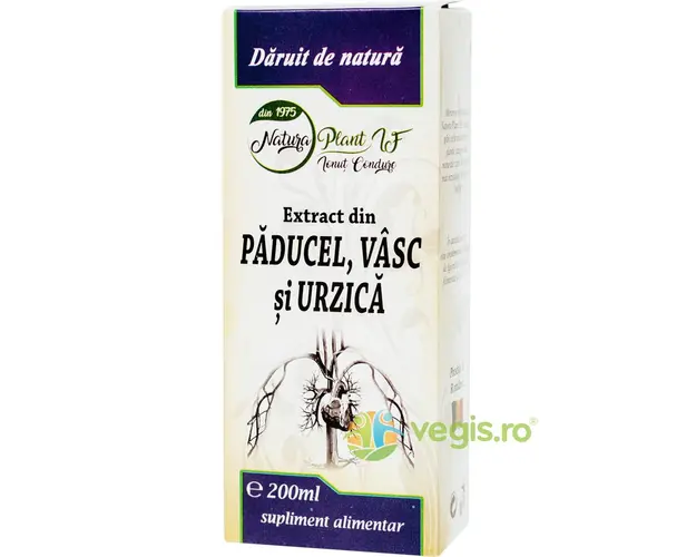 Extract din Paducel, Vasc si Urzica 200ml