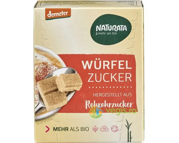 Cuburi de Zahar din Trestie Ecologice/Bio 500g