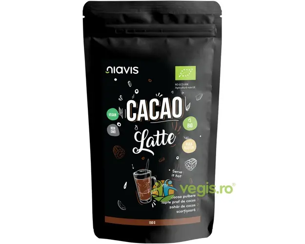 Cacao Latte Pulbere fara Gluten Ecologica/Bio 150g