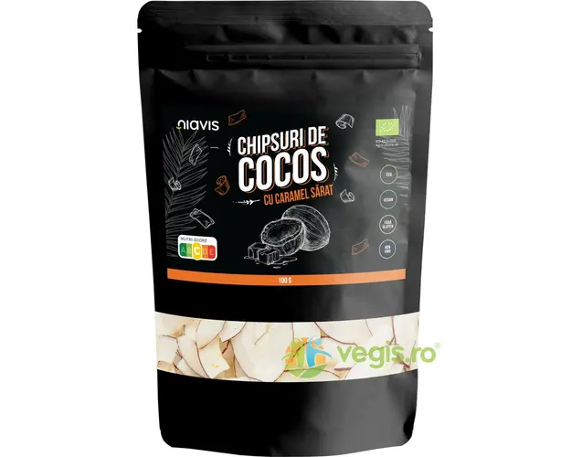 Chipsuri de Cocos cu Caramel Sarat Ecologice/Bio 100g
