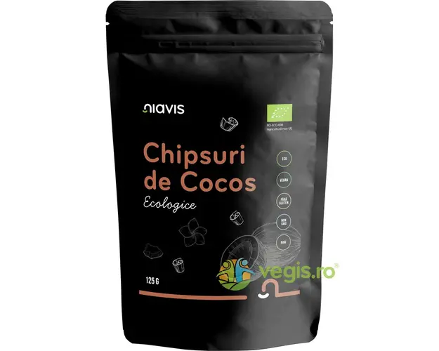Chipsuri de Cocos Raw Ecologice/Bio 125g