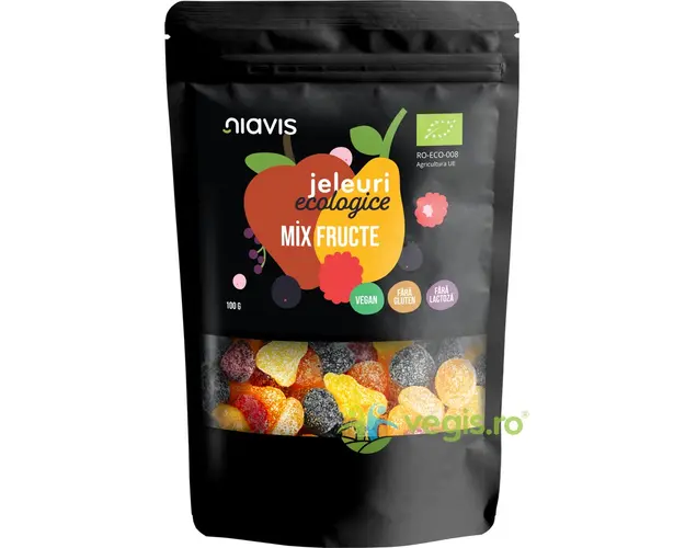 Jeleuri Mix Fructe fara Gluten Ecologice/Bio 100g