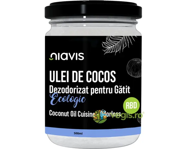 Ulei de Cocos Dezodorizat pentru Gatit (RBD) Ecologic/Bio 500ml