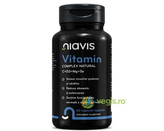 Vitamin Complex Natural C+D3+Mg+Se 60cps