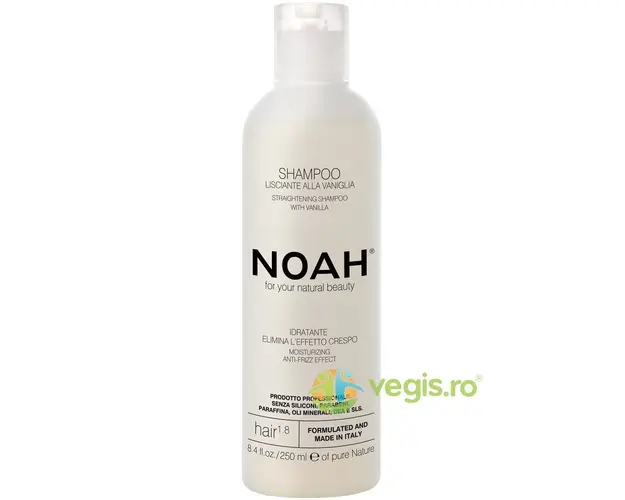 Sampon Natural pentru Indreptarea Parului cu Extract de Vanilie (1.8) 250ml