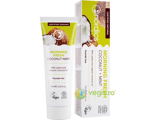 Pasta de Dinti cu Cocos si Menta Morning Fresh Bio 75ml