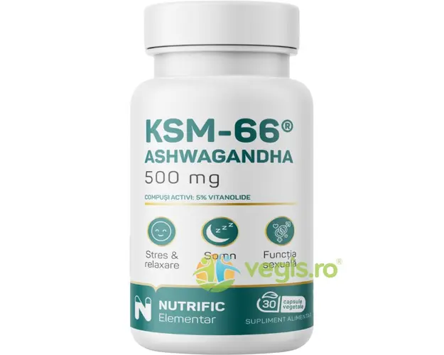 Ashwagandha KSM 500mg 30cps vegetale