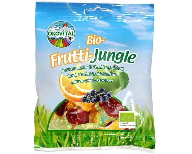 Jeleuri Animalute din Fructe fara Gluten Ecologice/Bio 80g