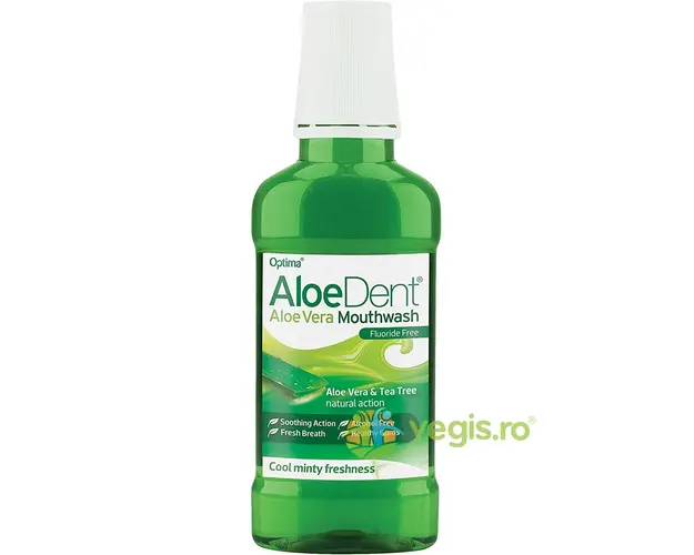Apa de Gura cu Aloe Vera si Ulei din Arbore de Ceai (Tea Tree) fara Fluor 250ml