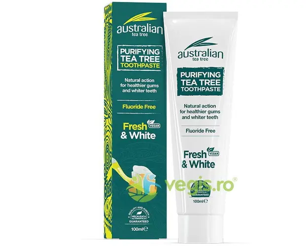 Pasta de Dinti cu Ulei din Arbore de Ceai Australian Fresh & White 100ml