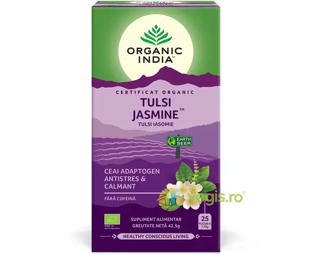 Ceai Tulsi (Busuioc Sfant) cu Iasomie Ecologic/Bio 25dz