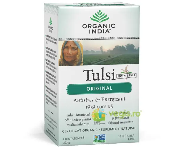 Ceai Tulsi Original Ecologic/Bio 18pl