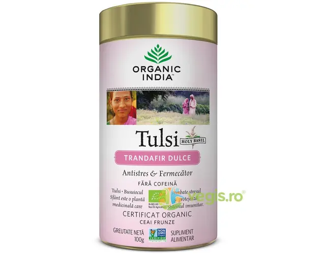 Ceai Tulsi Trandafir Dulce Ecologic/Bio 100g