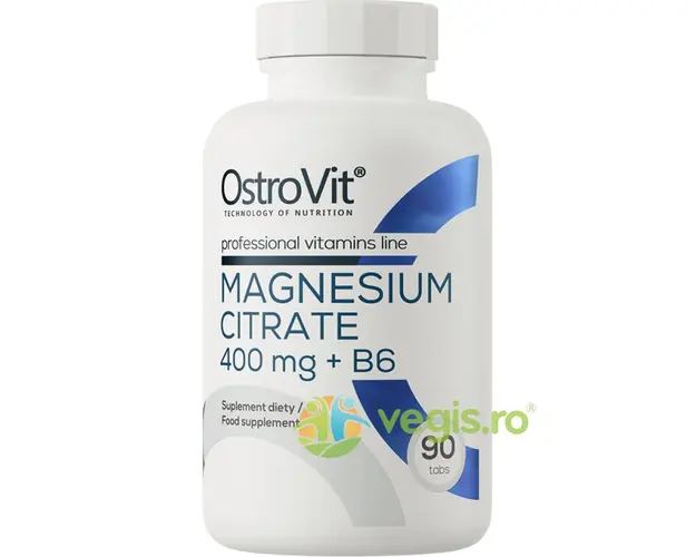Magneziu Citrat 400mg + B6 90tb