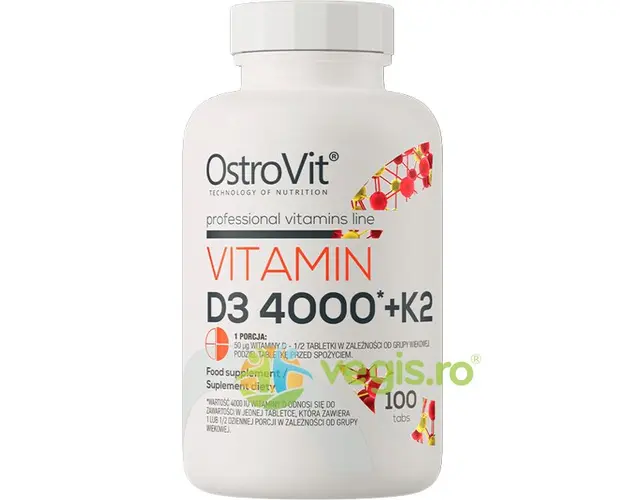 Vitamina D3 4000 + K2 100tb