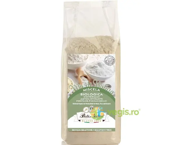 Mix de Faina pentru Paine, Pizza si Deserturi cu Drojdie fara Gluten Ecologic/Bio 250g