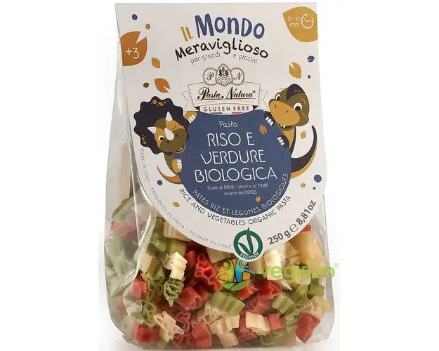 Paste de Orez cu Sfecla si Spanac fara Gluten pentru Copii Ecologice/Bio 250g