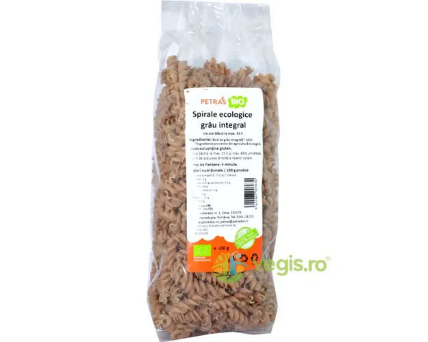 Spirale din Grau Integral Ecologice/Bio 400g
