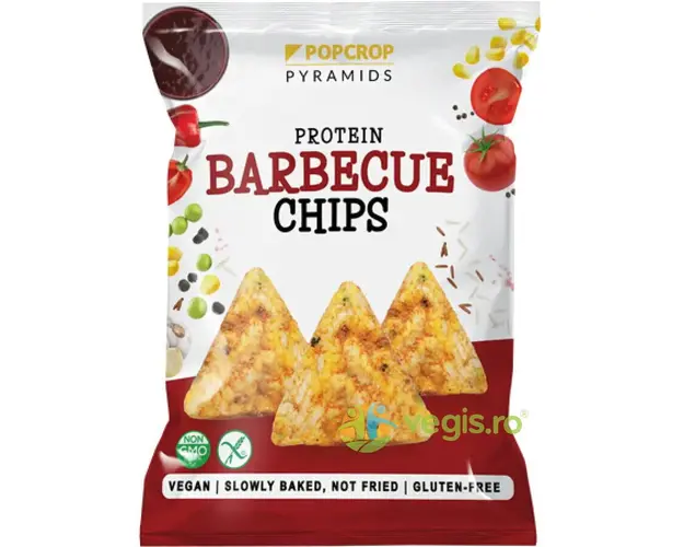 Chipsuri Proteice din Multicereale Coapte cu Aroma de Barbeque fara Gluten 60g