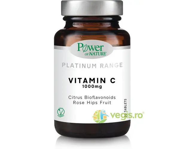 Vitamina C 1000mg cu Bioflavonoide din Citrice si Fructe de Maces Platinum 30tb
