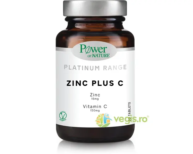Zinc Plus C (Zinc 16mg + Vitamina C 150mg) Platinum 30tb
