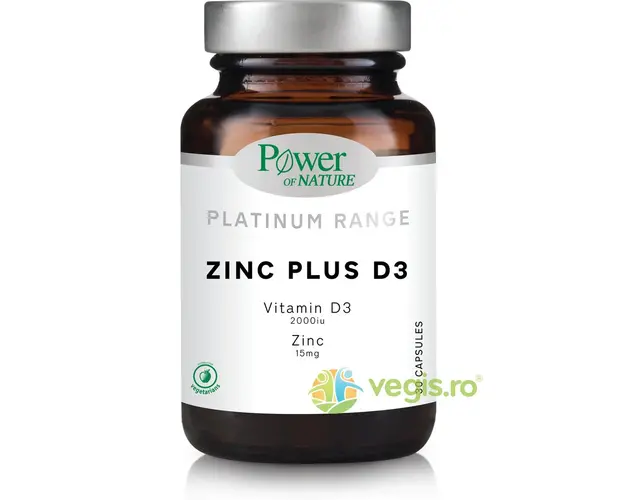 Zinc Plus D3 ( Zinc 15mg + Vitamina D3 2000IU) Platinum 30tb